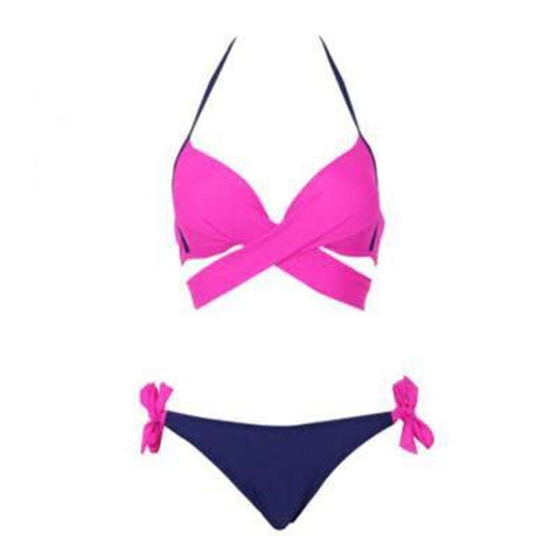 Swimwear Sexy Padded Criss Cross Bikini Set Pink For Sale In Johannesburg Id