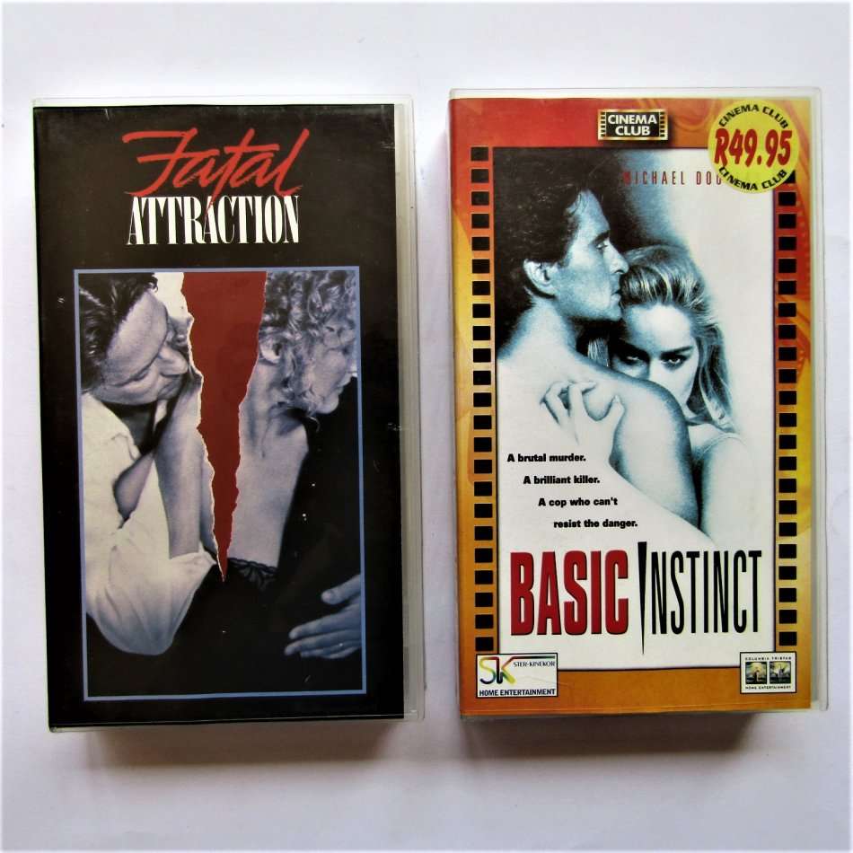 Movies Michael Douglas Fatal Attraction And Basic Instinct Vhs