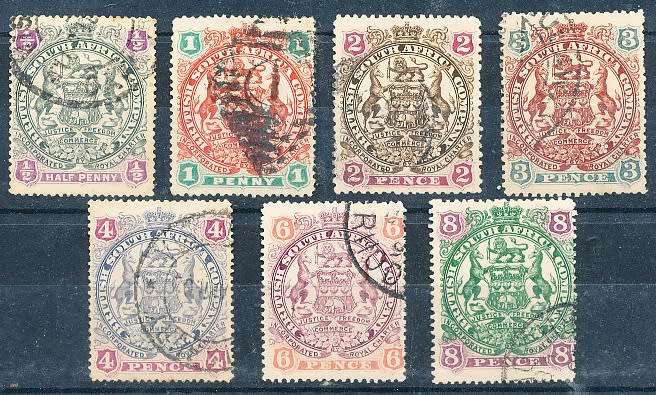 Zimbabwe Rhodesia Nyasaland BSAC RHODESIA 1897 PART SET FINE