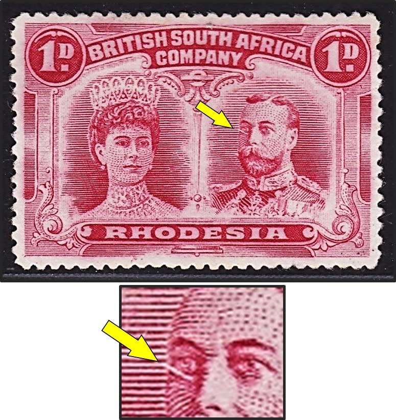 British South African Company Bsac D Double Head Cc Mint No