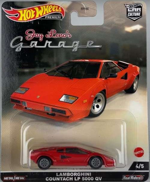 Models HOT WHEELS PREMUIM JAY LENO GARAGE LAMBORGHINI COUNTACH LP