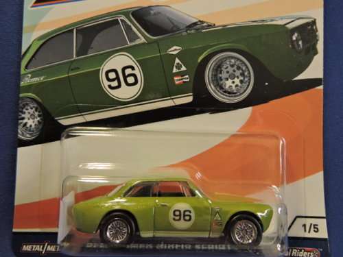 Models Hot Wheels Alfa Romeo Gulia Sprint Gta Green Car