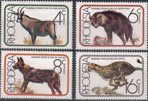 Zimbabwe Rhodesia Nyasaland RHODESIA 1976 VULNERABLE SPECIES OF