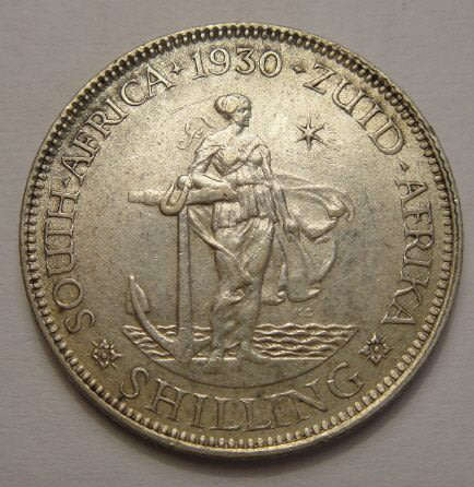 Shilling Union Of South Africa One Shilling 1 Of 1930 High