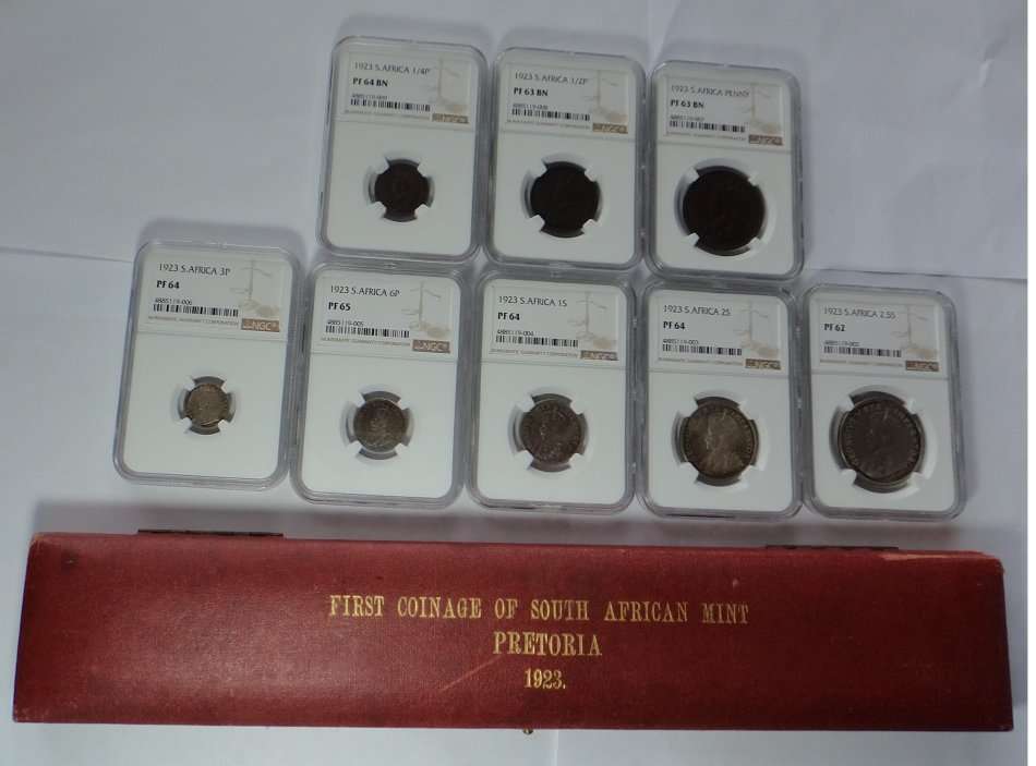 Proof Sets Union Of South Africa Ngc Graded Proof Set Of Was