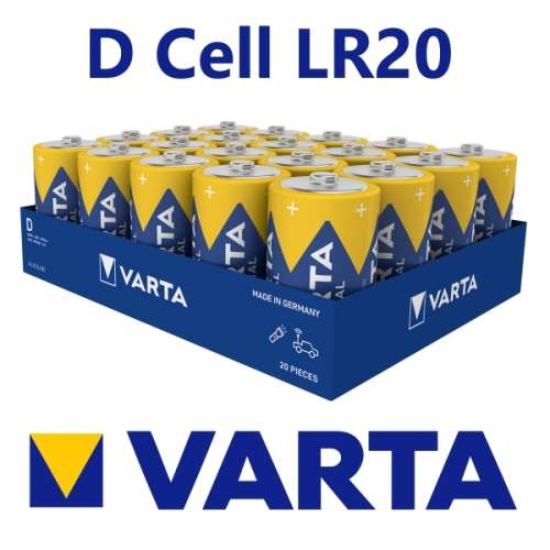 Single Use Batteries Varta Lr D Cell Alkaline Batteries Per