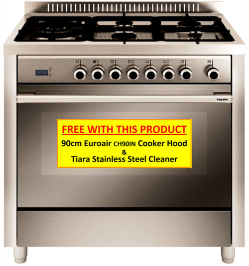 Hobs, Stoves & Ovens GLEM 90CM ELECT OVEN & 5 BURNER GAS FREE