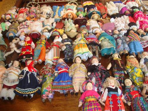 christmas around the world porcelain dolls