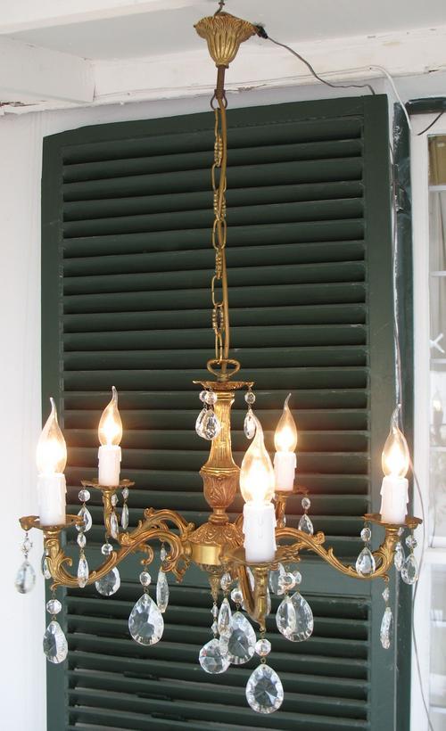 Chandeliers Vintage French Bronze And Crystal Chandelier With Five 342018 120918151306 Five Arm 2 Jpg