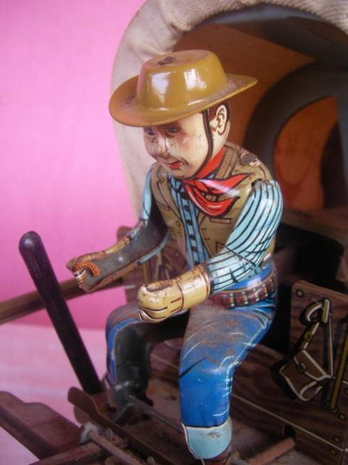 Other Antiques & Collectables WAGON MASTER TIN TOY MODERN TOYS