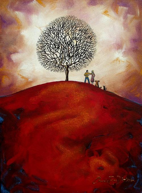 Acrylics Best Friends Forever Original Acrylic Painting By