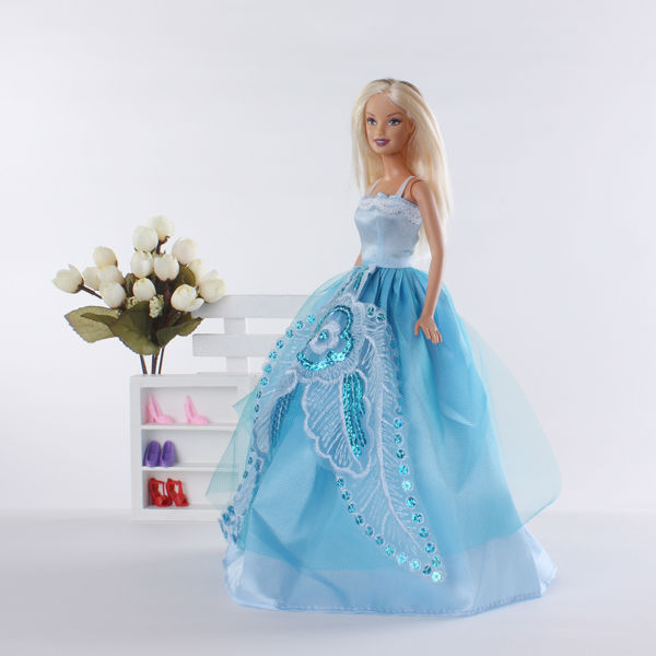 barbie blue gown