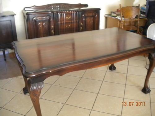 Imbuia Ball And Claw Dining Room Table