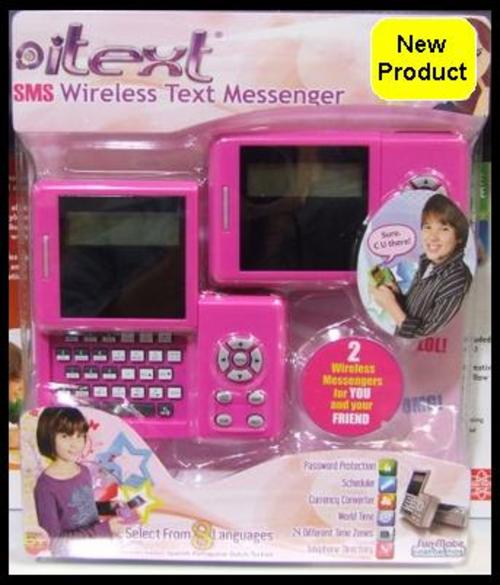 KIDS *** SMS Wireless Text Messenger *** Ages 6+ *** Select from 8  Languages *** 2 Units