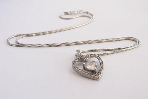 American swiss online heart necklace