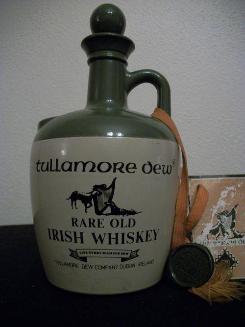 Porcelain & Ceramic Tullamore Dew Rare old Irish Whisky bottle was