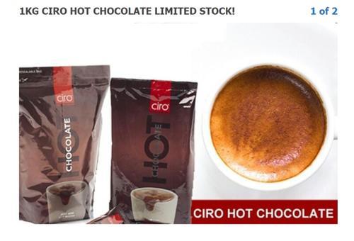 Coffee Tea Hot Drinks CIRO HOT CHOCOLATE 1KG was sold for R80