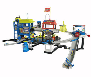 fast lane color change car wash playset