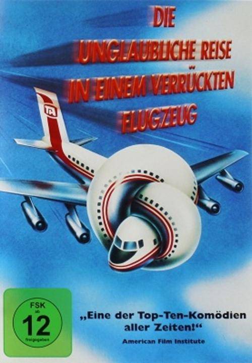 Movies DIE UNGLAUBLICHE REISE IN EINEM VERRUECKTEN FLUGZEUG AIRPLANE! DVD was listed for