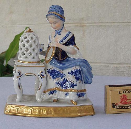 Porcelain Ceramic Rare Antique Unter Weiss Bach Dresden Style