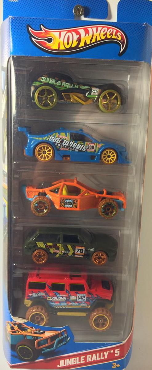 hot wheels jungle rally 5 pack