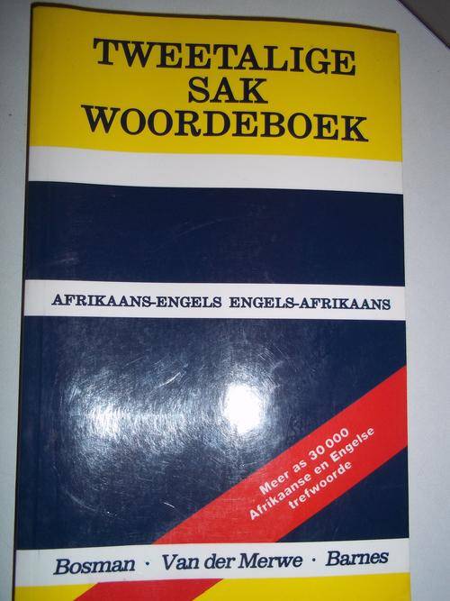 Language Studies Afrikaans To English Dictionary Tweetalige Sak