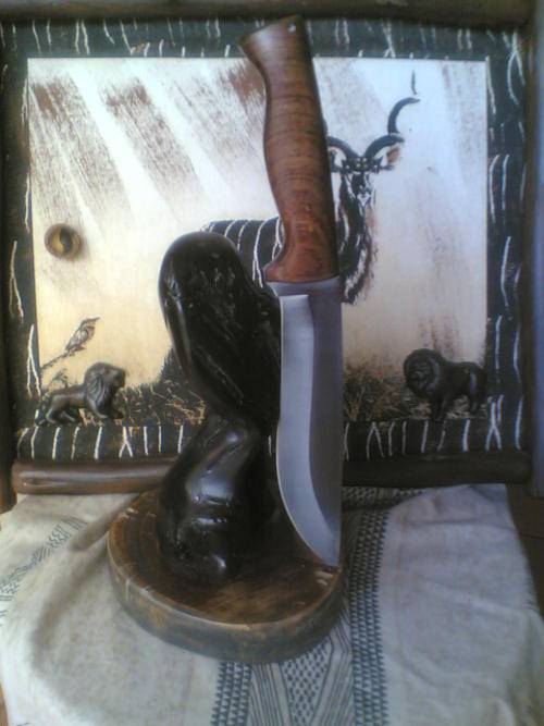 Knives & Daggers LARGE HANDMADE OUTDOOR KNIFE BY JWK KNIFES was sold