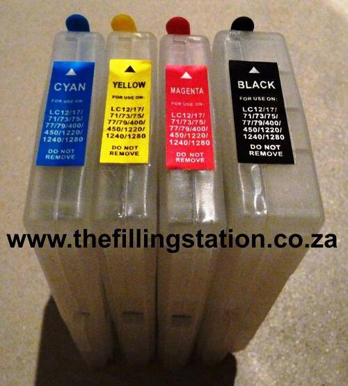 Ink Refill Kits Brother LC73 LC77 Series Refillable Cartridges was sold for R350.00 on 14 Jul
