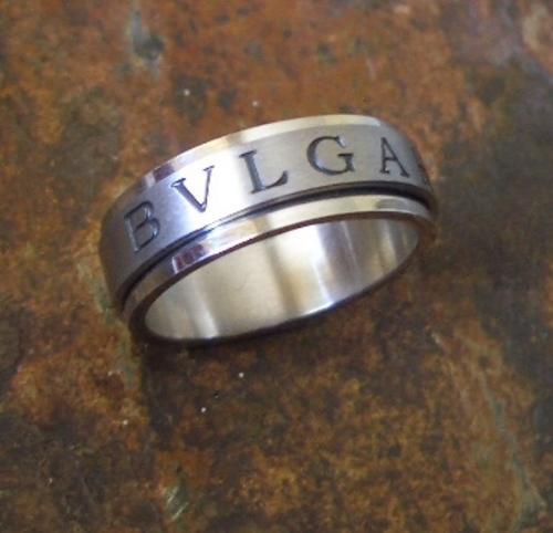 Bvlgari stainless steel deals ring