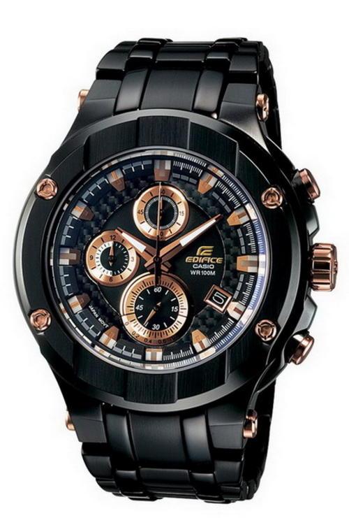 edifice casio rose gold
