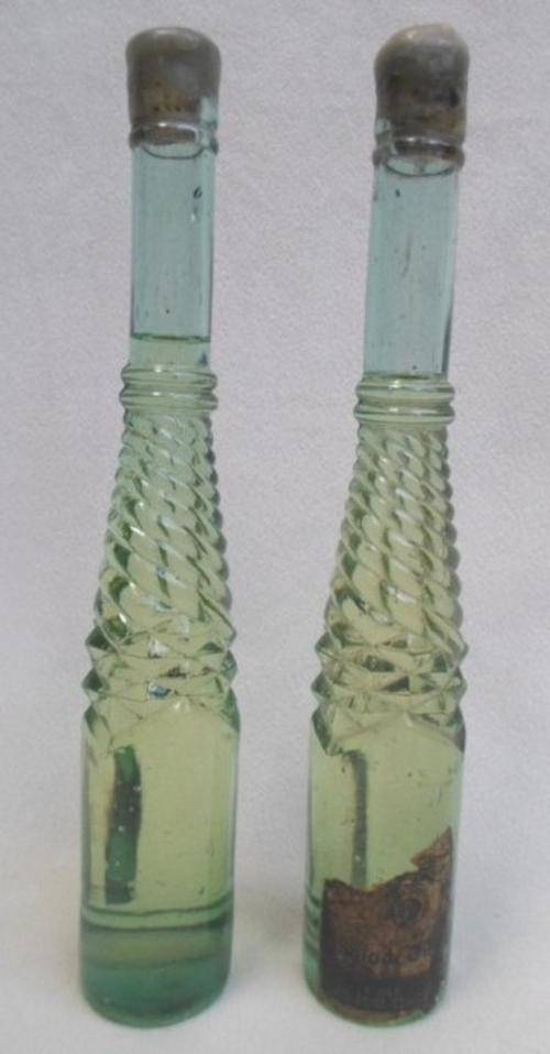 Bottles TWO VINTAGE SALAD DRESSING BOTTLES STILL SEALED WITH CONTENTS