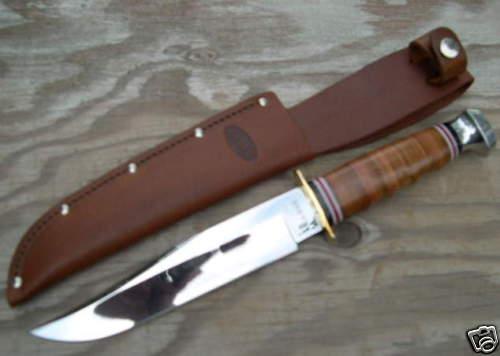 Knives Daggers Ka Bar Knife Leather Handle Bowie Hunter Ka Bar Knife