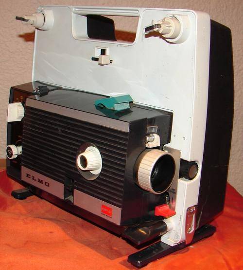 Projectors Vintage Elmo GPE variable Speed 8 mm movie projector slow
