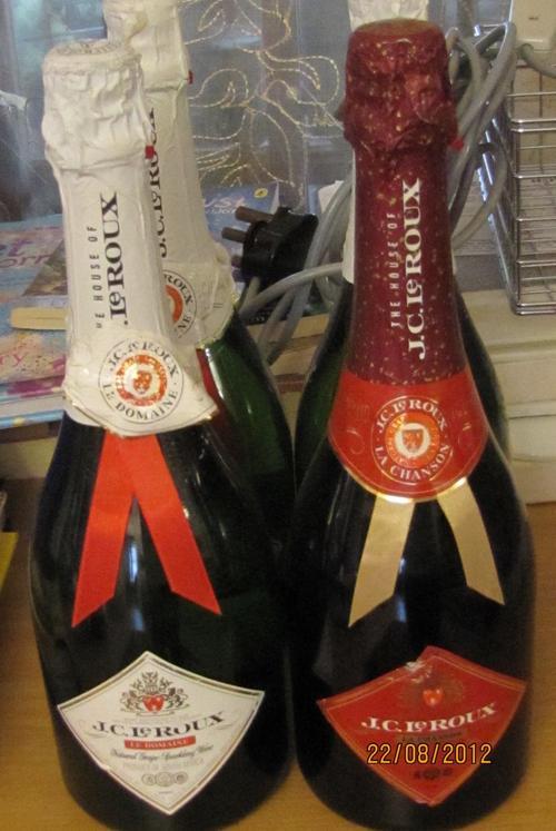 Champagne & Sparkling Wine 4 bottles JC Le Roux Champagne was sold