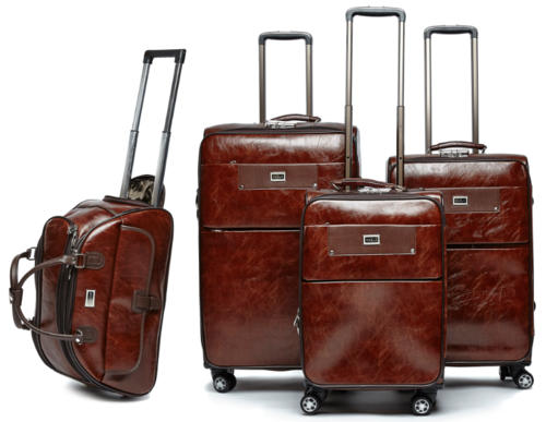 leather trolley luggage