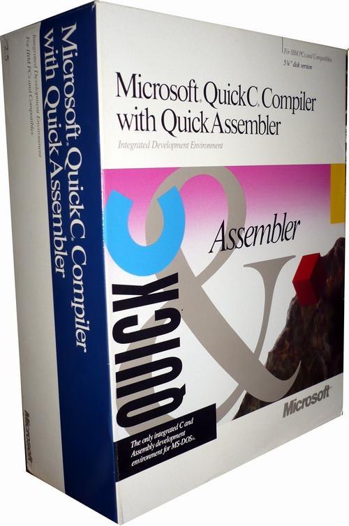 Microsoft Quick C Compiler with Quick Assembler v2.5 for DOS 5.25 Disks