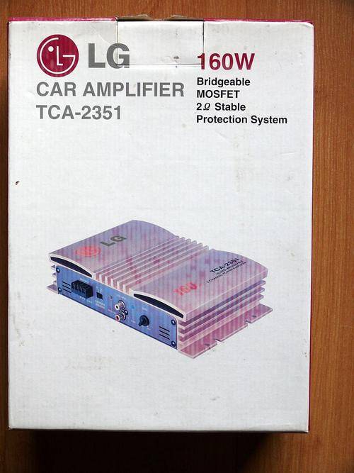 Amplifiers & Equalizers LG CAR AMPLIFIER TCA2351 160W was sold for