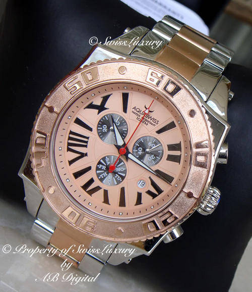 Men's Watches **MADE IN SWITZERLAND** AQUASWISS XG AQUANAUT REAL 18K