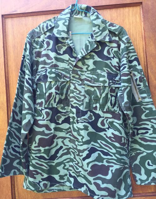 Uniforms South Korea Special Forces Noodle Pattern Camo Shirt Size M