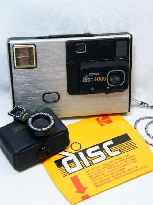 Cameras Vintage Kodak Disc 4000 camera with extra Tele Tak lens as