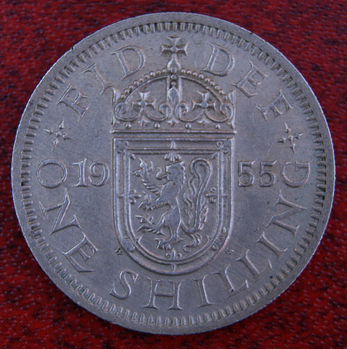 Other International Coins 1955 ONE SHILLINGS ELIZABETH II DEI GRATIA