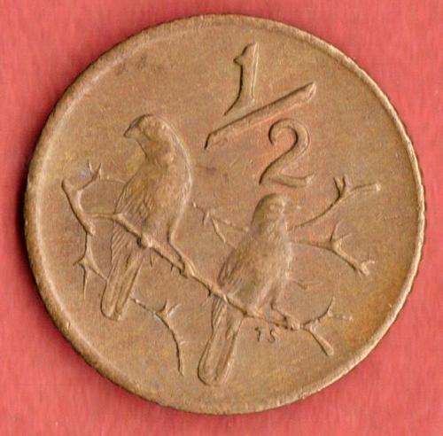 Other Republic Of South Africa Coins 1970 1 2 CENT COIN SUN914 Was 