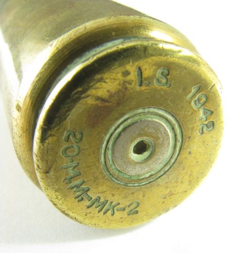 1942 Wwii Brass Shell Casing [empty]