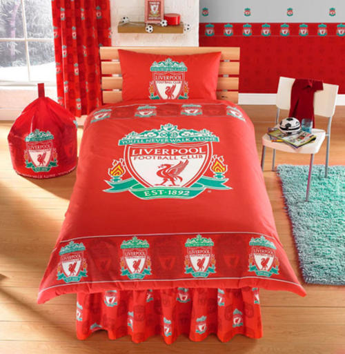 Liverpool Football Club Single Duvet Cover Bedding Set ...