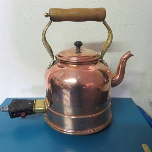 Other Antiques & Collectables BEAUTIFUL OLD COPPER ELECTRIC KETTLE MADE IN ENGLAND was sold