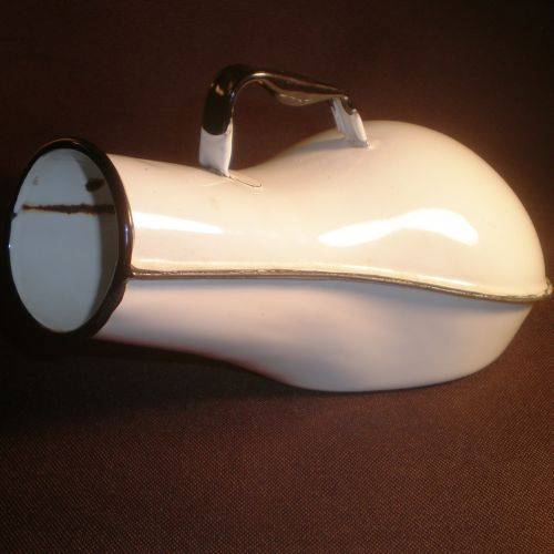 Other Antiques & Collectables ENAMEL BEDPAN (MALE URINAL). was sold
