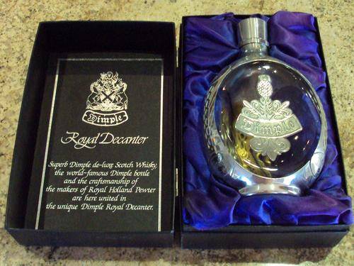 Pewter A STUNNING HAIG DIMPLE ROYAL DECANTER was sold