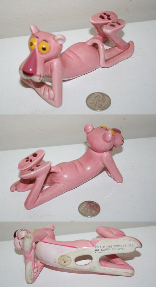 Porcelain And Ceramic The Pink Panther Movie Figure Ornament 1982 33 Years Old United Artists 8687