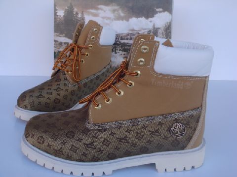 Brown Louis Vuitton Timberland Boots Form Timboots Shoes