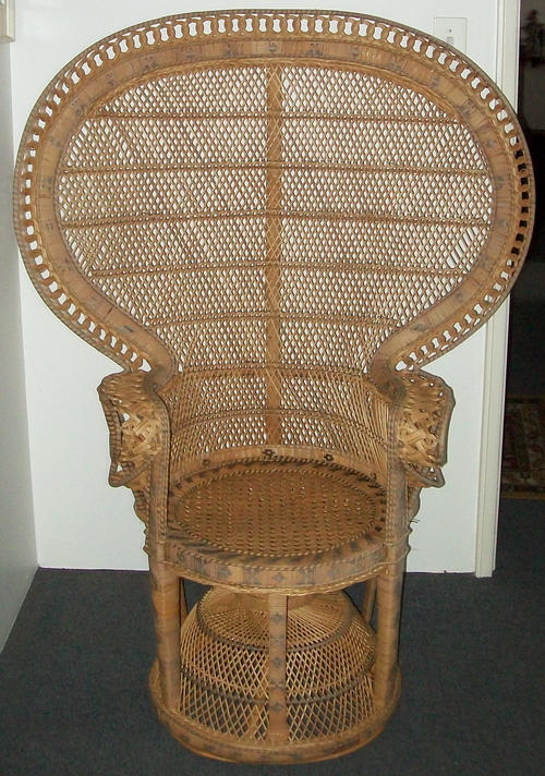 Chairs, Stools & Footstools - ##RARE## Imported Wicker Throne Chair was